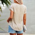 thumbnail image 4 of TIMIFIS T-Shirts d'Été pour Femmes à Fleurs à Manches Courtes Col Ras du Cou T-Shirts Décontractés Tee Imprimé Vacances Bureau Travail Blouse Haut - Été, 4 of 9