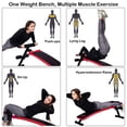 thumbnail image 3 of Banc de Musculation Pliant SuperFit, Réglable, Planche Assise, Entraînement, Banc Incliné, Rouge, 3 of 10