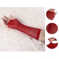 thumbnail image 2 of Unique Bargains Women's Elbow Length Fingerless Fishnet Gloves 2 Pairs, 2 of 5