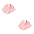 thumbnail image 4 of QualitChoice Simple Design Solid Color False Collar Formal Fashion Chiffon Fake Half Shirt Decorative Detachable Lapel Clothing Decor Pink Point 2PCS, 4 of 6