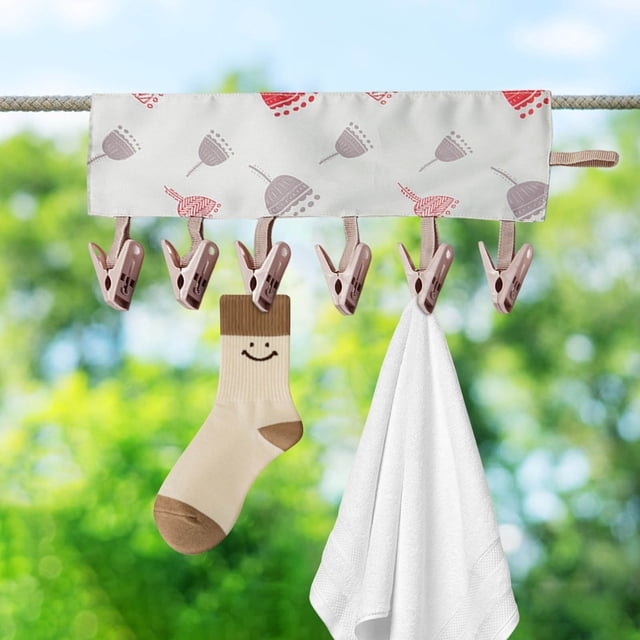 Openpig Cloth Hanger Socks Drying Racks Multifunction Portable Travel Supplies Foldable Cloth Hanger Clips