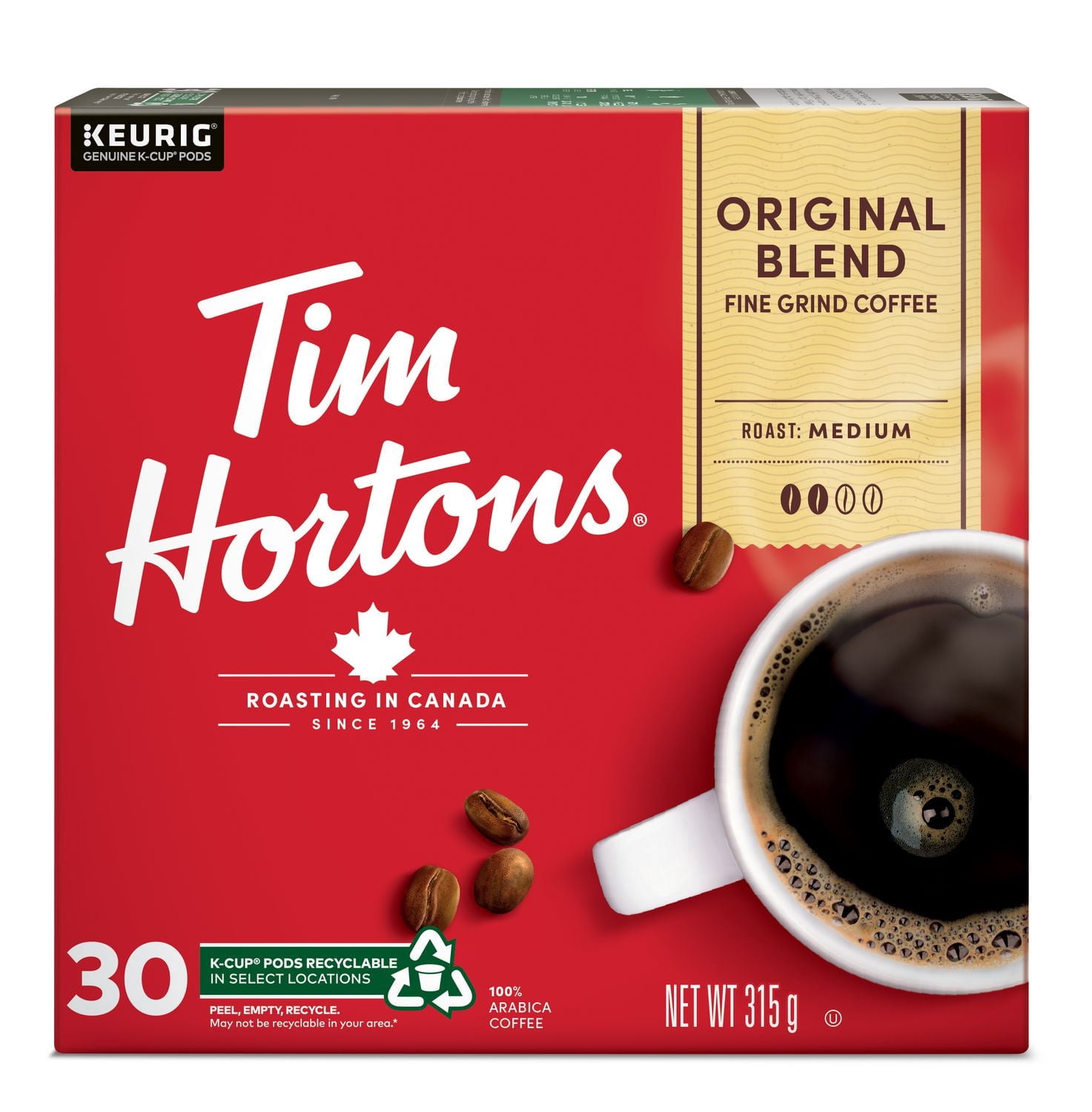 Tim Hortons Original Blended Coffee Keurig K-Cup