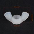 thumbnail image 2 of Unique Bargains M4 Wing Nuts Butterfly Nut Nylon Hand Twist Tighten Fasteners White 25 Pack, 2 of 5