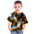 thumbnail image 5 of Meichang T-shirts pour Filles Tout-Petits, T-shirts d'Été pour Enfants Garçons Filles Mode Manches Courtes T-Shirt Imprimé Palmier Mignon Décontracté Col Rond T-shirts Graphiques, 5 of 5