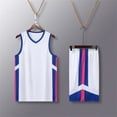 thumbnail image 4 of RKSTN Soccer Maillot Enfants Sans Manches Col Rond Chandail de Soccer avec Shorts Ensemble d'Uniforme d'Entraînement 2 Pcs Ensemble de Maillot de Soccer (Blanc, TG) Unisexe, 4 of 8