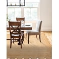 thumbnail image 3 of Indian Handmade Braided Natural Jute Scalloped Design Area Rug, Home Décor Rug, Jute Rug for Bedroom, Dining Room, living room, Doormat Rug Size - 5' Square (150 cm x 150 cm), 3 of 5