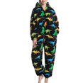 thumbnail image 2 of Fuzzy One Piece Pajamas, Stylish Soft Warm Pajamas Jumpsuit  For Lady For Home, 2 of 5