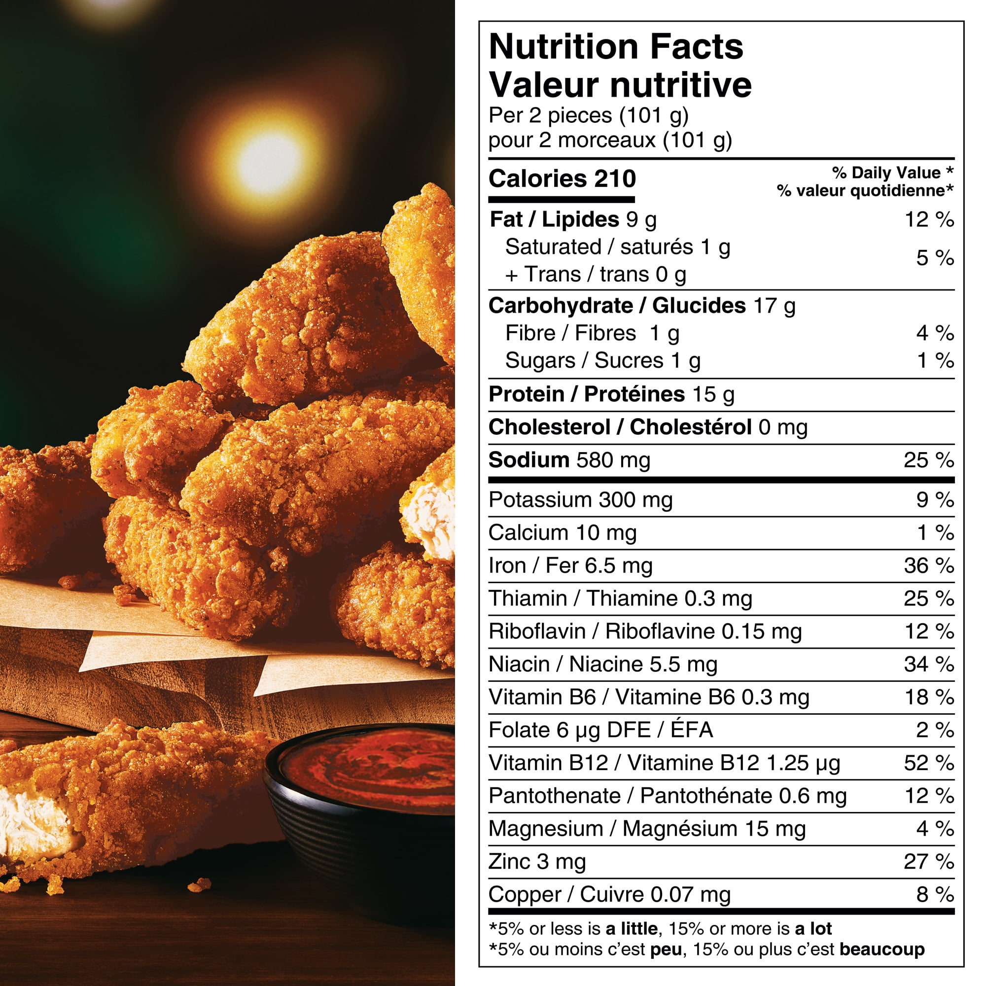 Gardein Suprême Repas Filets de Végé-Poulet, Dîner glacé & Repas surgelé, À base de Plantes, Végétalien, 15g de Protéines Source de fer 425g