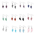 thumbnail image 4 of 1 Pair Pearl Earring Ear Stud Sweet Gift Exquisite Attractive Beautiful Long-lasting Rustproof Carved Crystal Angel Wing Type 5, 4 of 6