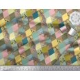 thumbnail image 2 of Soimoi Rayon Fabric Leopard & Argyle Patchwork Fabric Prints by Yard 56 Inch Wide, 2 of 3