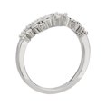 thumbnail image 4 of 0,15 Ct P.t. Forme Ronde Diamond Naturel Dernier Design Alliance Éternité pour Femmes en Or Blanc Massif 18K Taille 8, 4 of 7
