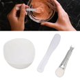 thumbnail image 4 of Bowl Brush Set, Skin Friendly Silicone Facial  Kit Portable  for Making a, 4 of 7