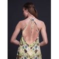 thumbnail image 4 of Bimba Robe de Plage Longue Dos Nu à Col Licou Imprimée Florale pour Femmes - Small, 4 of 6