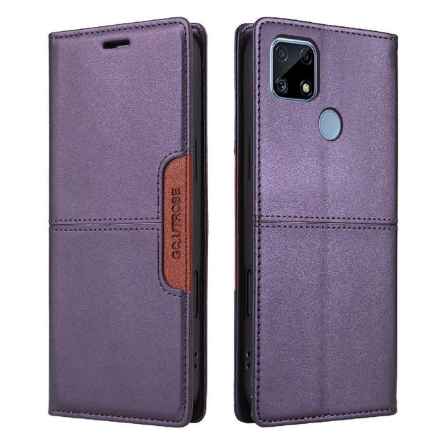 Case for FOXDOCK Realme C15 RFID Blocking Wallet Flip Cover Shockproof