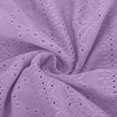 thumbnail image 5 of Mefallenssiah Robe d'Été pour Femme, Confortable et Tendance, Couleur Unie, à Boutons, Ajourée, avec Poches, Manches Courtes, Col Rond, 5 of 5