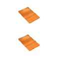 thumbnail image 2 of Youkk Polyester Chenille Bath Mat - Strong Water Absorption Exquisite Crafted Soft Texture No Shedding Orange 40cm*60cm 2Set, 2 of 6
