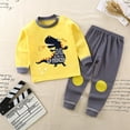 thumbnail image 1 of Pyjamas pour Enfants Ensemble Confort à Manches Longues Col Rond Motif Dessin Animé Vêtements de Nuit pour Filles L 3Y-4Y, 1 of 1