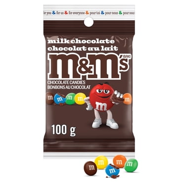 M&M'S, Milk Chocolate Candies, Snacking Bag, 100g