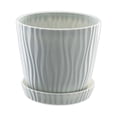 thumbnail image 1 of kurtrusly Modern Decorative Flower Pots Easy To Maintain Various Colors And Sizes light gray S pot+S tray 1Set, 1 of 6