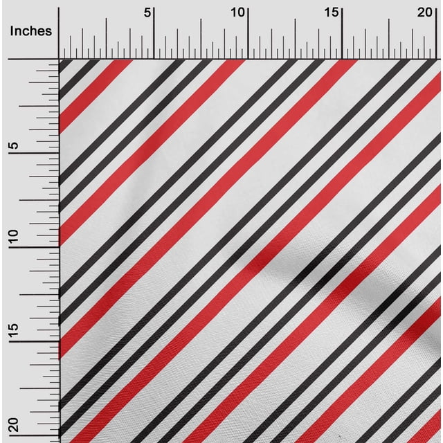 oneOone Popeline de Coton Sergé Tissu Blanc Rayures Matière de Robe Tissu Imprimé Tissu au Mètre 56 Pouces de Large-8ji