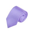 thumbnail image 1 of INSPIRE CHIC Men's Solid Color Narrow Stripes Necktie Graduation Suit Formal Ties Light Purple, 1 of 5