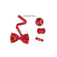 thumbnail image 3 of INSPIRE CHIC Accessoires de Nœud Papillon pour Homme Sangle Ajustable Formel Uni Smoking Pré-Noué Bordeaux, 3 of 5