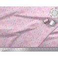 thumbnail image 2 of Soimoi Pink Poly Georgette Fabric Cupcake Party Printed Fabric 1 Yard 52 Inch Wide, 2 of 5
