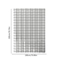 thumbnail image 3 of Boovnll Rainproof Quick-drying Shower Curtain With Grommets- Wet And Dry Separation- Machine Washable- 70x78in, 3 of 8
