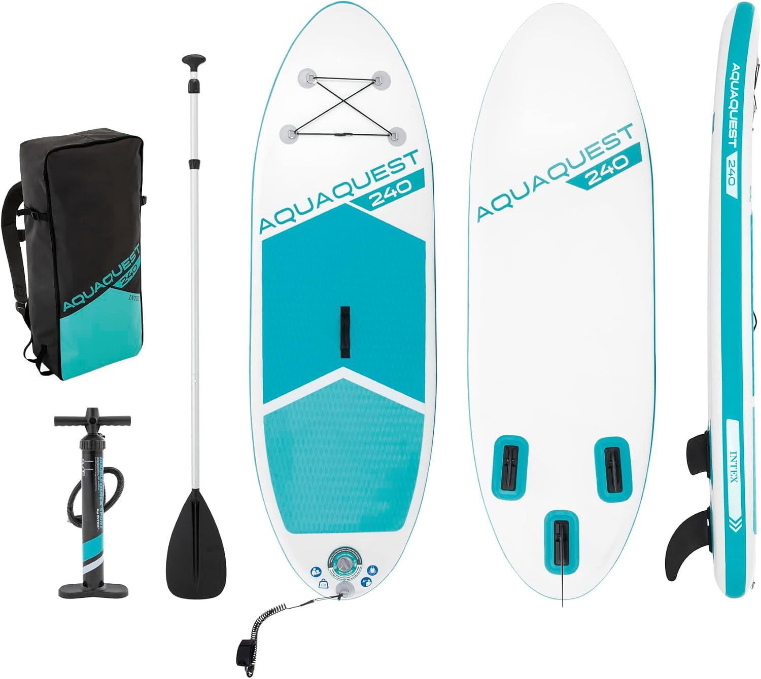 INTEX サップ　240 Intex 8' AquaQuest® 240 Inflatable Paddle Board Package - Walmart.ca