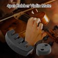 thumbnail image 1 of Beginners 4pcs Rubber Violin Mute Violin Silencer Four-Piece Set 2pcs Claw Style & 2pcs Round Tourte for Practice and Performance Improve Tone Control Ideal for Beginners and, 1 of 7
