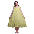 thumbnail image 1 of Bimba Medium Medium Yellow10 Nature Unicorn & Rainbow Chemises de Nuit en Coton Imprimées pour Femmes Robe Sans Manches Tenue de Nuit Robe Maxi, 1 of 6