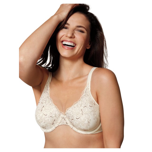 Playtex Secrets Soutien-Gorge à Armatures Brodé pour Femmes Feel Gorgeous, 42D