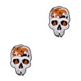 thumbnail image 3 of Maytalsory Exquisite And Fashionable Halloween Enamel Pin Brooch Gift For Gothic Jewelry Enthusiasts human skeleton 2Set, 3 of 6