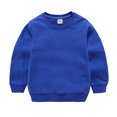 thumbnail image 3 of LSLJS Toddler Baby Boy Girl Fleece Pullover Sweatshirt Solid Color Crewneck Blouse Shirt Tops Warm Fall Winter Clothes, 3 of 9