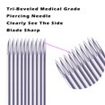 thumbnail image 4 of TopLLC 100PCS Body Piercing Needle For Navel Nose Lip Ear Sizes 14G Piercing Needles, 4 of 7