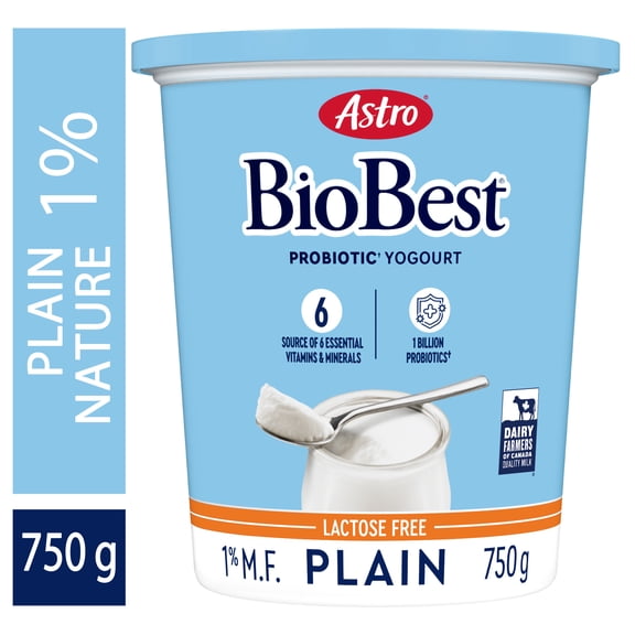 Astro BioBest Lactose Free Probiotic Plain Yogurt 1%