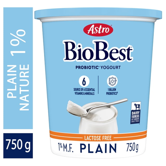 Astro BioBest Lactose Free Probiotic Plain Yogurt 1%