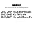 thumbnail image 2 of TEC Rear Ceramic Disc Brake Pads TEC-2199 for Car Hyundai Palisade Santa Fe Kia Telluride, 2 of 10