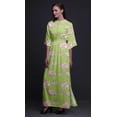 thumbnail image 4 of Bimba Rayon Rose & Ranunculus Floral Printed Womens Long MaxiDressGown With Side Slit-Large, 4 of 6
