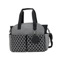 thumbnail image 2 of Multifunctional Baby Diaper Mummy Changing Bag for Mom and Dad Keys Bottle Black Gray, 2 of 8