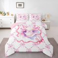 thumbnail image 1 of Erosebridal Ensembles de Literie Axolotl Roses Simple avec Couette, Insert de Couette Nœud Rêveur, Déco Kawaii d'Animaux de Dessin Animé, 2 Pcs, 1 of 7