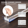 thumbnail image 2 of Acrylic Sign Holder 8.5 x 11, Sign Holder Clear Vertical 6 Pack, Menu Sign Holder Standing Paper Stand Display Stand, 2 of 6