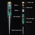 thumbnail image 4 of Amdohai Intelligent Voltage Tester Pen Power Voltage Detector Electricity Detector Test Pencil with High Brightness LED Light Electrical Indicator Tool with Screwdriver, 4 of 7