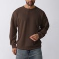 thumbnail image 4 of LOVZFMLL Jackets for Men's Casual Sports Long Sleeve Solid Color Crewneck Sweater Sweater Base, 4 of 6