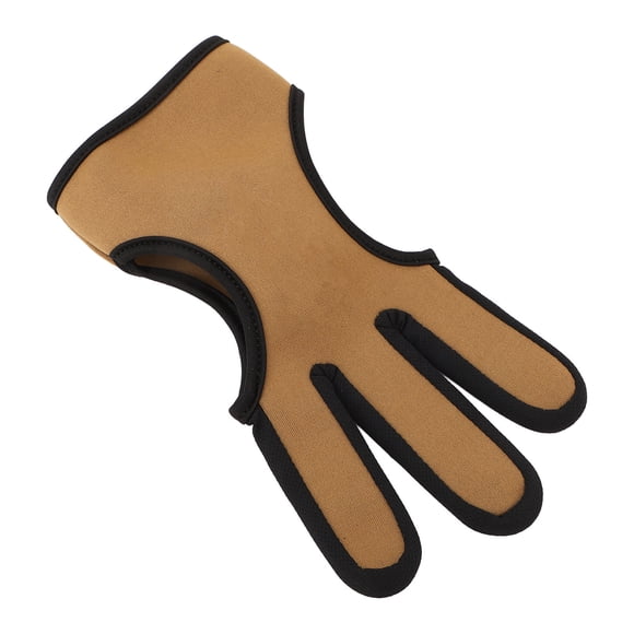 Gants de Tir à l'Arc en Néoprène Confortables avec Languette Protectrice pour Doigt, Convenant aux Nœuds Recourbés, Traditionnels et Droits