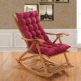 thumbnail image 1 of Study and Living Room Rattan Rocking Chair with Lounger Cushion - Red (Cushion Only) - 40*108cm, 1 of 3