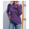 thumbnail image 2 of U.Vomade Turtleneck Chunky Long Sleeve Sweaters Tops Color Block Knitted Pullover Jumper, 2 of 5