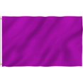 thumbnail image 1 of ANLEY Fly Breeze Drapeau Violet Uni 3 X 5 Pieds - Drapeaux Violets Simples en Polyester, 1 of 6
