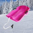 thumbnail image 2 of Snowboard Toboggan Grass Sliding Snow Sledge Wear Resistant Snow Scooter Balance Pink, 2 of 8