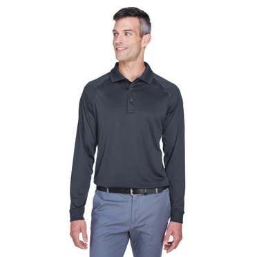 Harriton M211L Men's Advantage Snag Protection Plus Long-Sleeve Tactical Polo